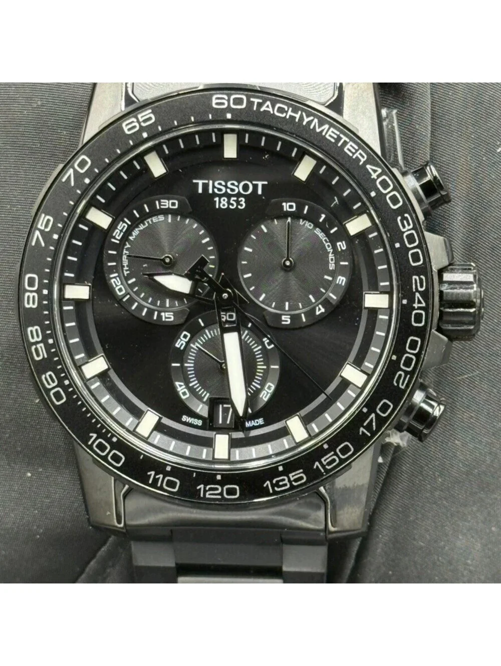 Tissot Supersport Chrono Black Dial Swiss Made T125617